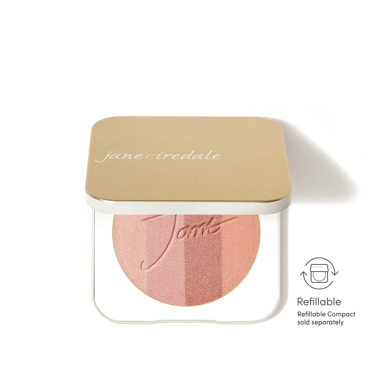 jane iredale refill inserted into compact showing easy swap convenience benefit