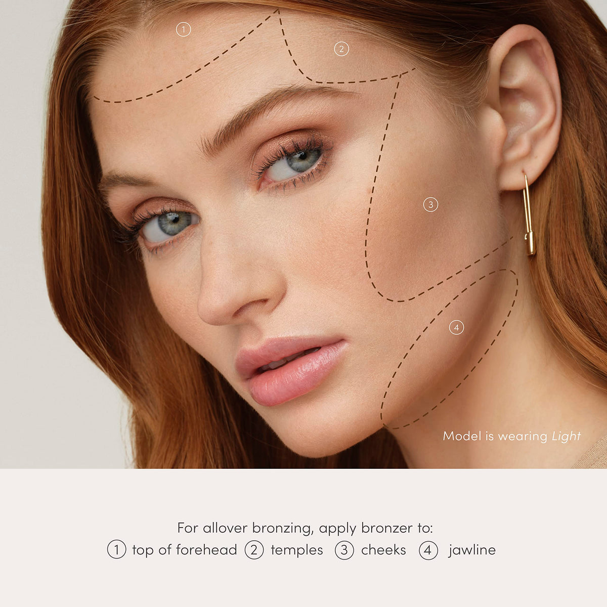 jane iredale powder fitted inside refillable compact for low-waste use