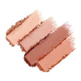 jane iredale palette on vanity mirror showing everyday glowing makeup routine benefit