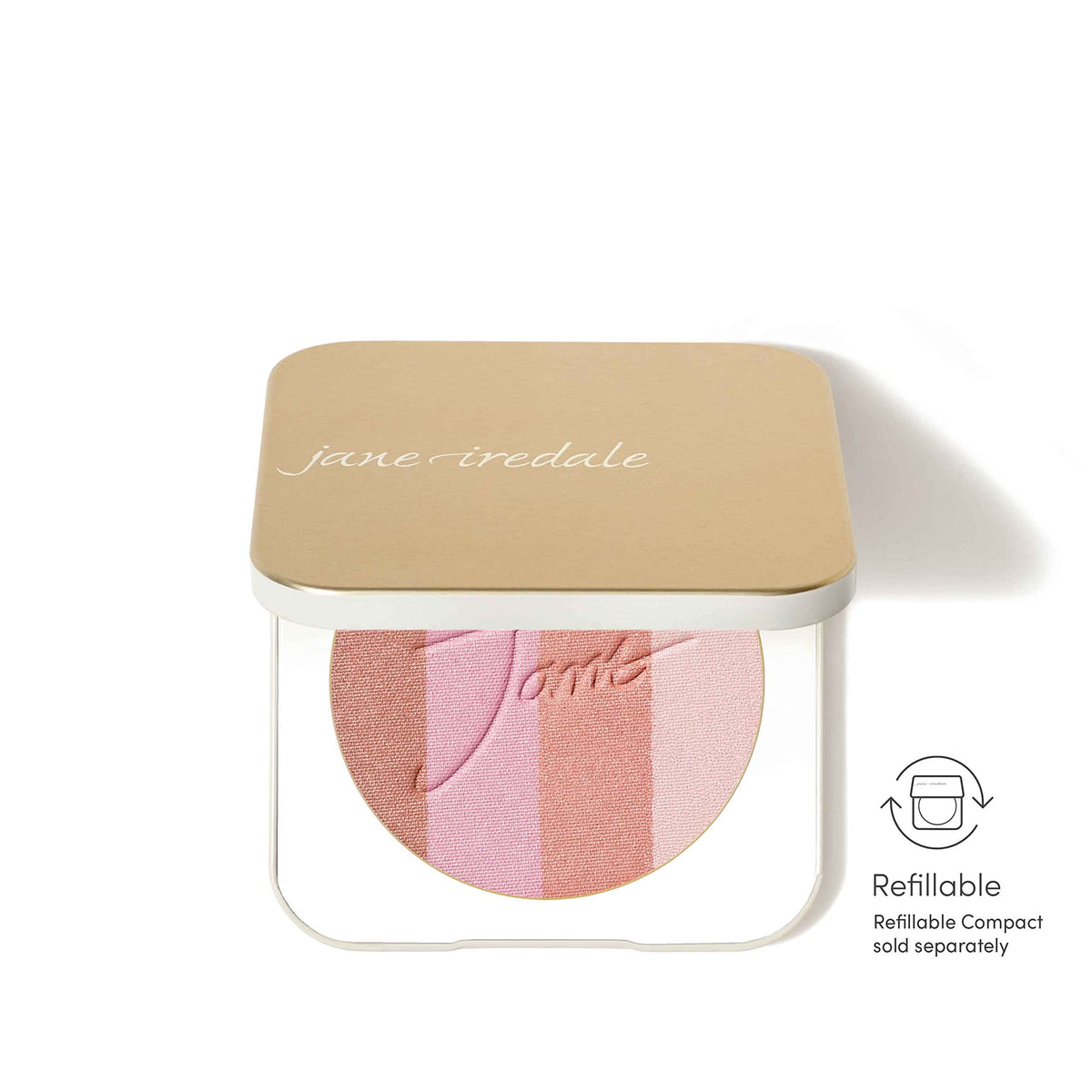 jane iredale close-up texture view showing fine-milled powder and smooth blendability