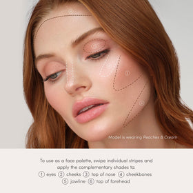 jane iredale multi-shade swatches on arm showing buildable pigmentation benefit