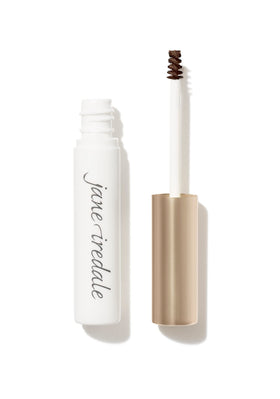 jane iredale front packaging showing medium brown gel and label, clear product benefit
