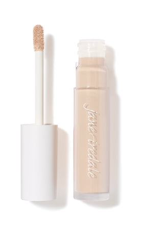 jane iredale front packaging showing bottle and brand, clear coverage benefits