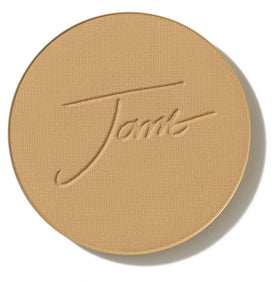 jane iredale front compact view showing sleek refillable design and travel-ready convenience