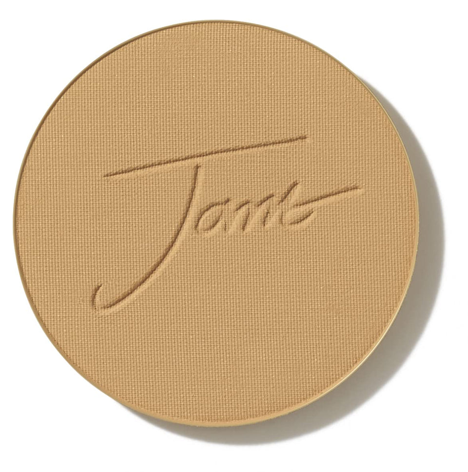 jane iredale front compact view showing sleek refillable design and travel-ready convenience