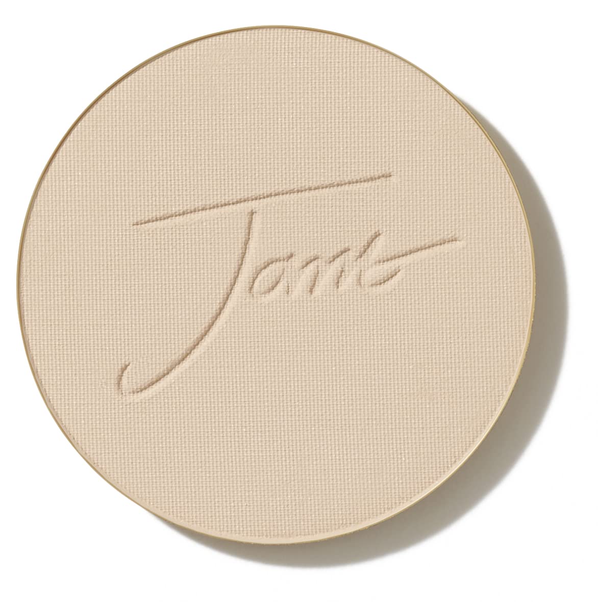 jane iredale front view of pressed powder refill showing compact-ready pan and shade