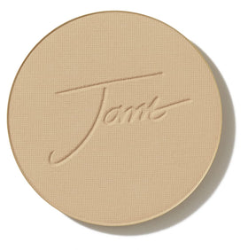 jane iredale front pan showing golden glow shade and clean packaging benefit