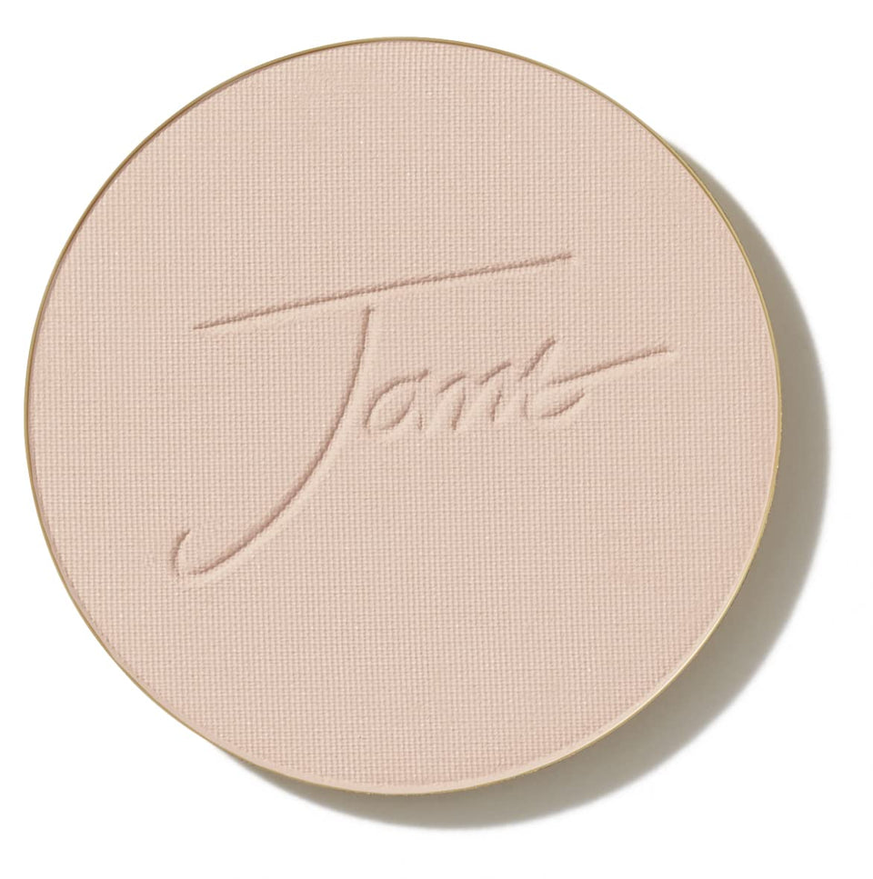 jane iredale front view of refill showing product and shade benefit SPF