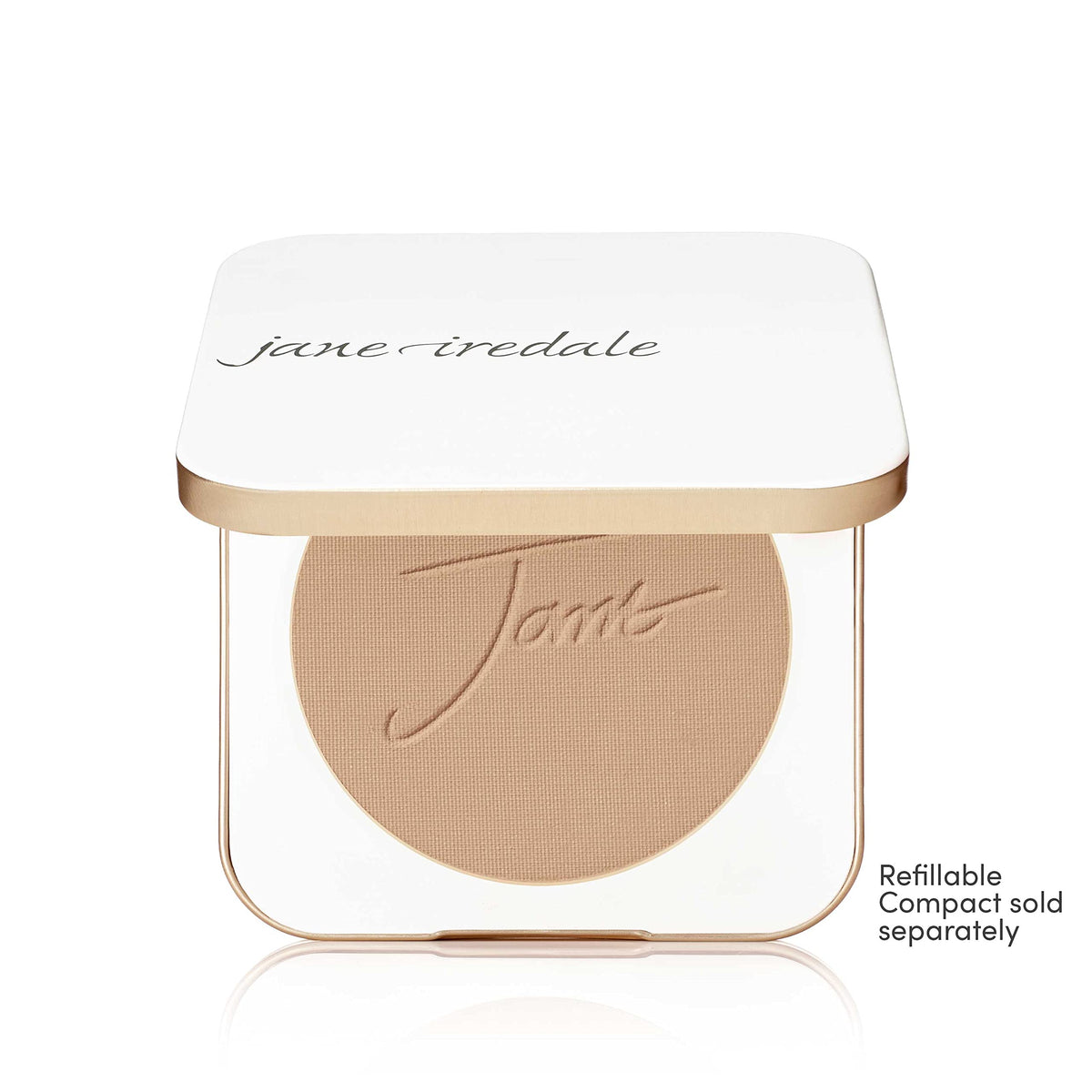 jane iredale application brush pressing product for even, natural-looking coverage