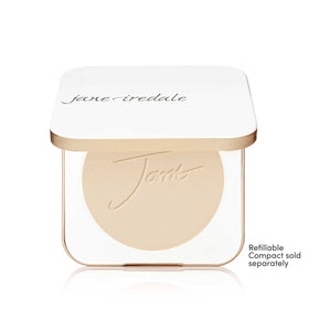 jane iredale refill being placed into compact showing easy swap benefit