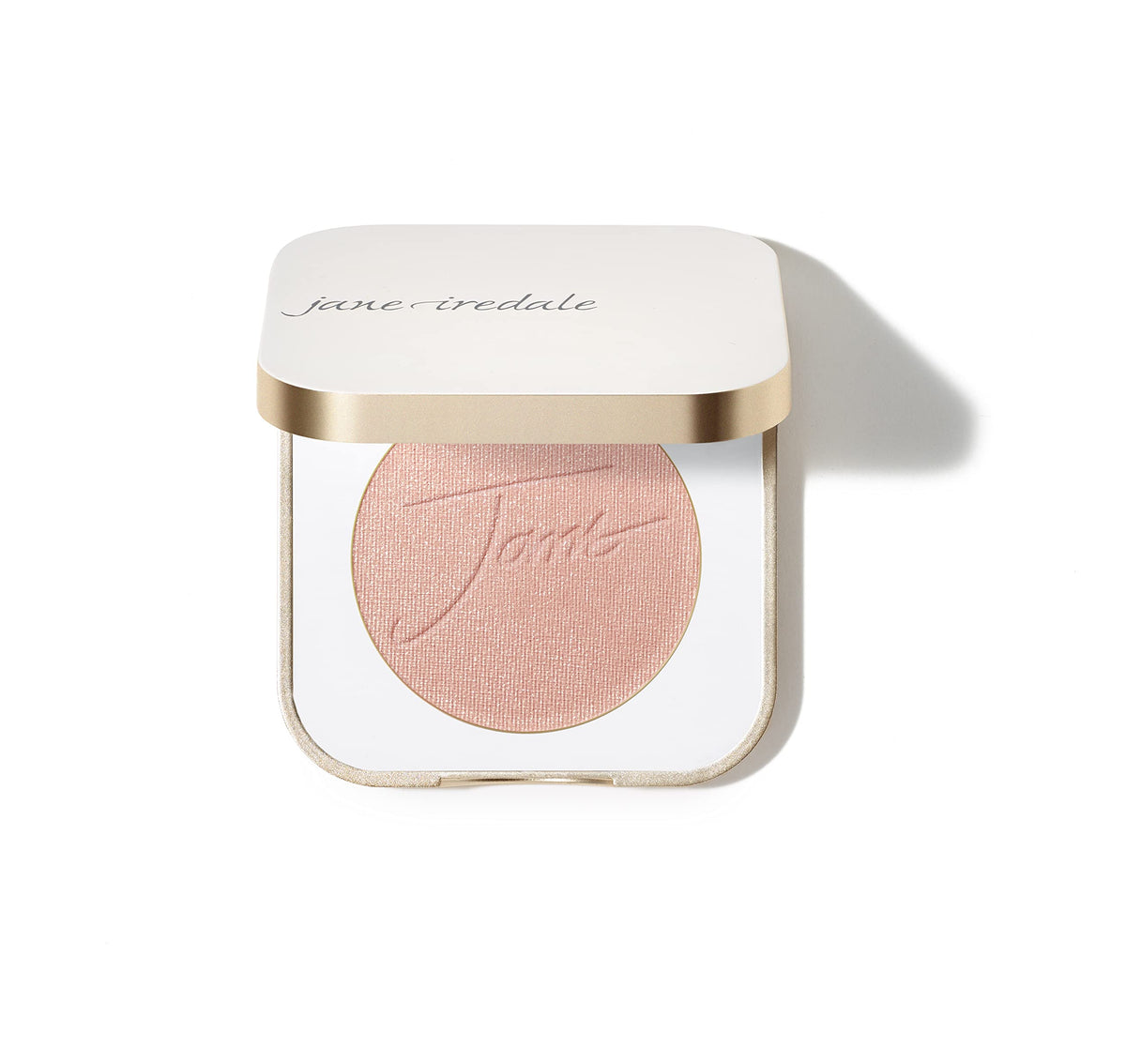 jane iredale front packaging showing compact and shade, easy color selection benefit