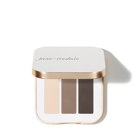 jane iredale open compact showing three Riverstone shades for versatile looks