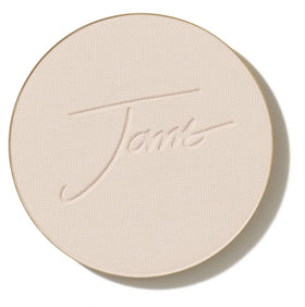 jane iredale front view of powder refill shows compact-ready pan and clean finish