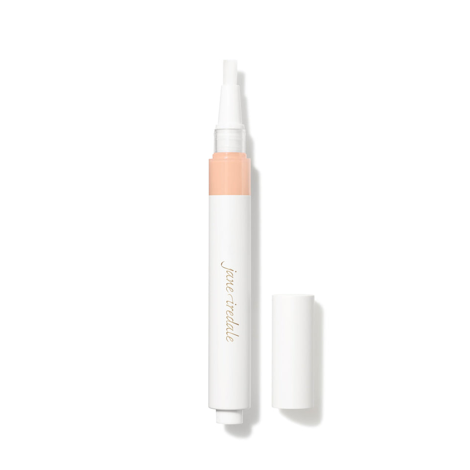 jane iredale front tube view showing product branding and compact design benefit