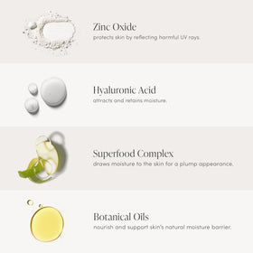 jane iredale applying foundation in mirror showing simple at-home routine benefit