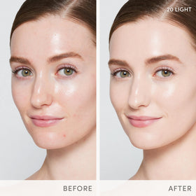 jane iredale silky foundation texture swirl showing luminous, blendable formula benefit