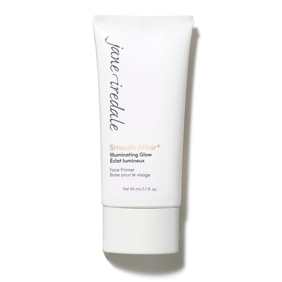 jane iredale front jar showing product branding and packaging benefit: clear identification