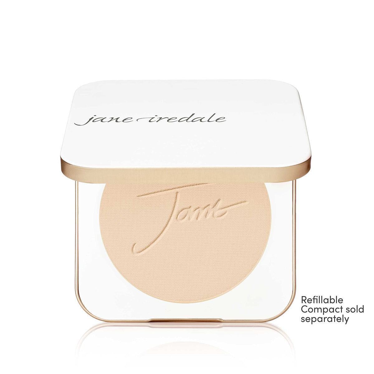 jane iredale brush applying powder illustrating buildable coverage and even application