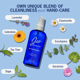 Jao Refresher label ingredient list highlighting plant-based clean formula benefit