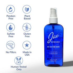Jao Refresher liquid texture and droplets showing gentle moisturizing benefit