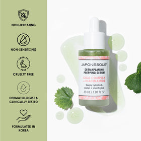 Japonesque product in use during dermaplaning to demonstrate smooth glide
