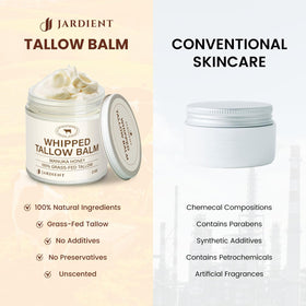 Jardient size comparison beside common items to show 2oz travel jar