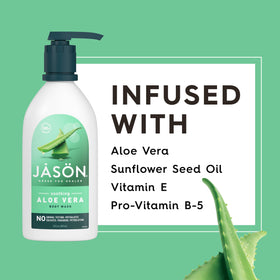 JASON recycled material bottle label emphasizing eco friendly packaging benefit