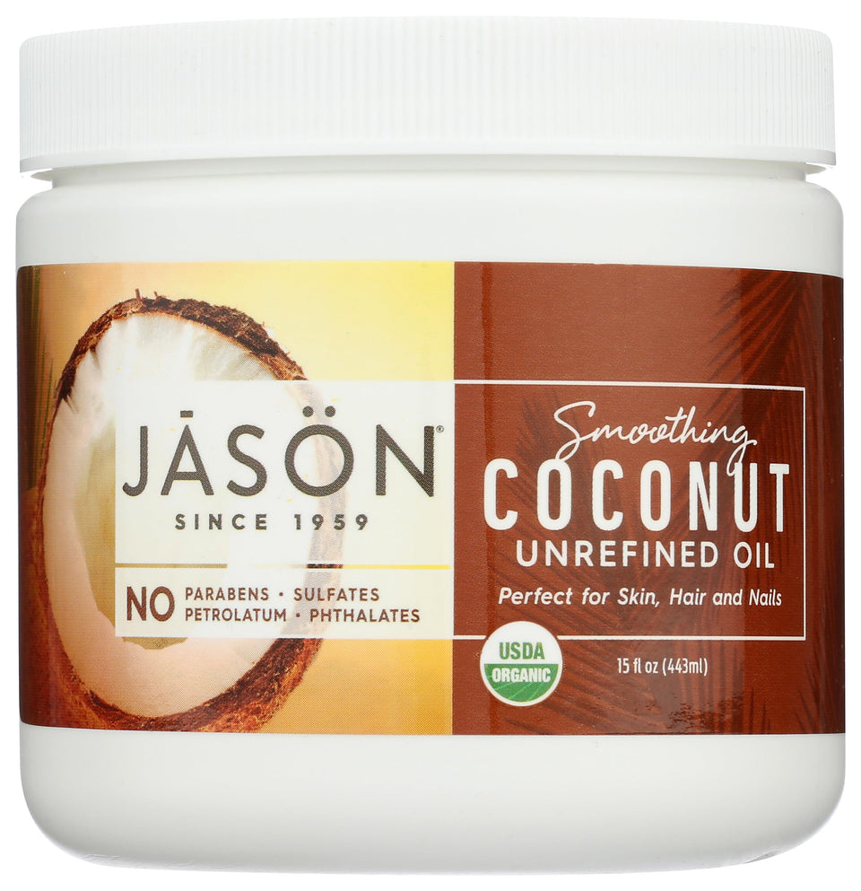 JASON jar front view showing product branding and organic label benefit