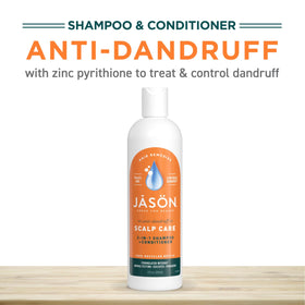JASON in-shower use image showing convenient application and scalp coverage