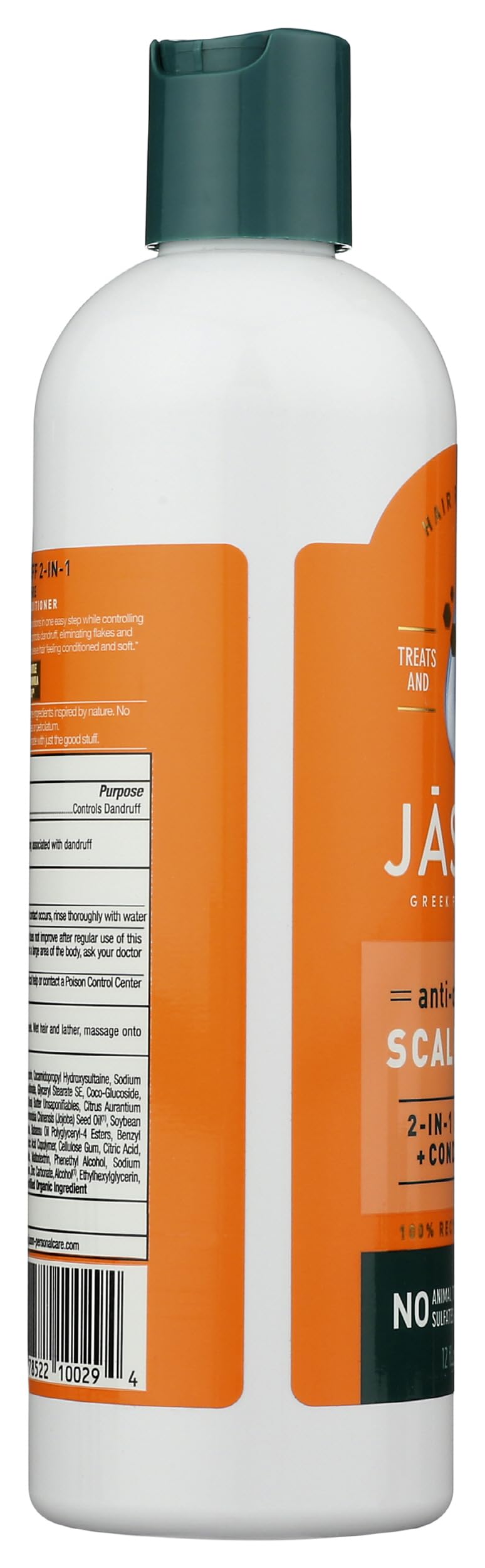JASON bottle beside ruler showing 12-ounce scale for size and travel planning benefit