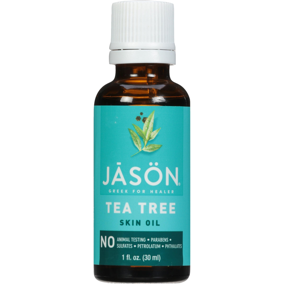 JASON front bottle view showing label and 1 oz size for clear product ID