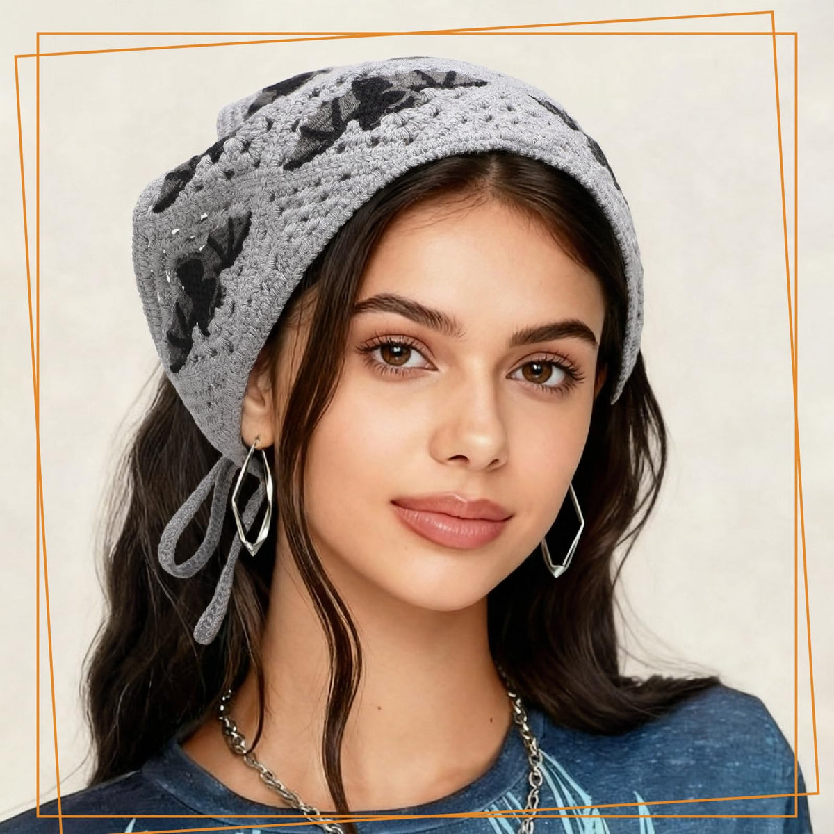 JATEBI display of skull, bat, spiderweb patterns for versatile looks