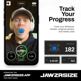 Jawzrsize app screenshot displaying guided workouts and progress tracking