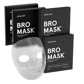 JAXON LANE front packaging showing two-piece hydrogel mask benefits