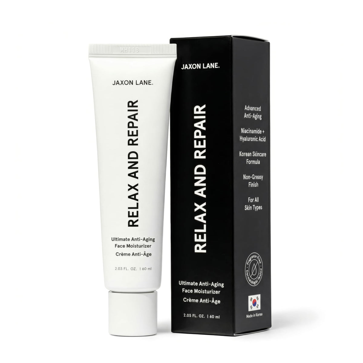 JAXON LANE front packaging showing product and clean design benefit clarity