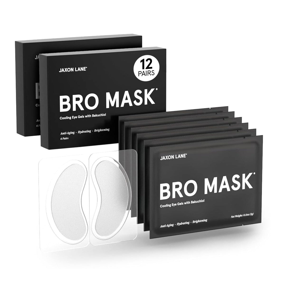 JAXON LANE front packaging shows box with 2 x 6 pairs and clear benefit