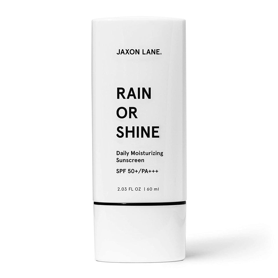 JAXON LANE front tube showing SPF 50 and fragrance-free protection