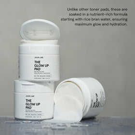 JAXON LANE open jar with stacked pads ready for use