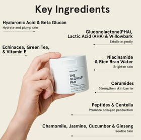 JAXON LANE rice extract bottle highlighting brightening ingredient