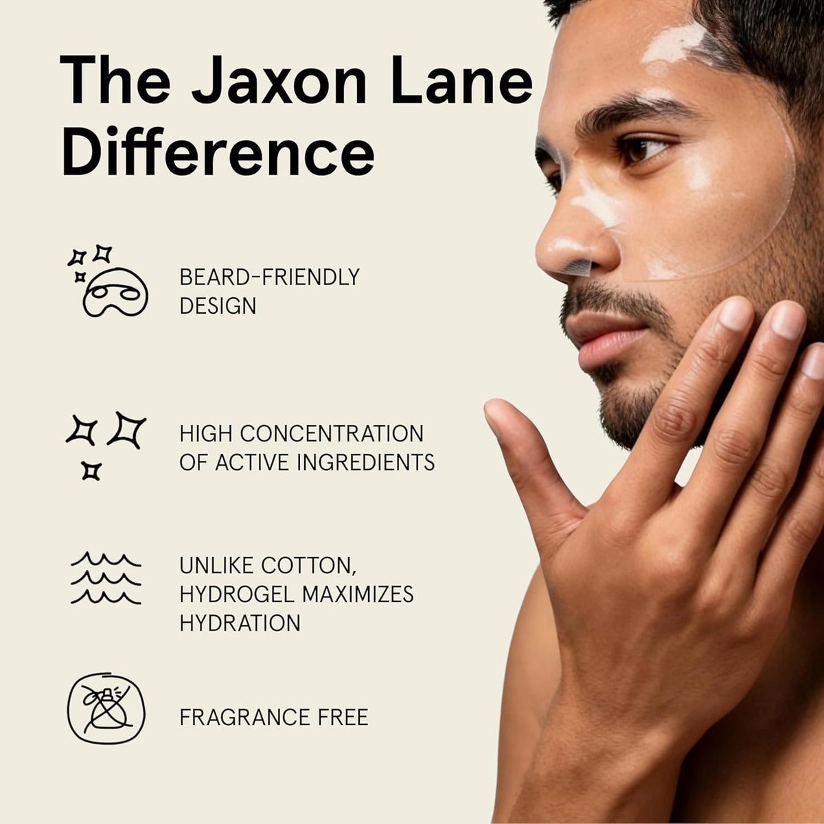 JAXON LANE serum dispensed on hand to show lightweight, fast-absorbing hydration