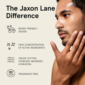JAXON LANE serum dispensed on hand to show lightweight, fast-absorbing hydration
