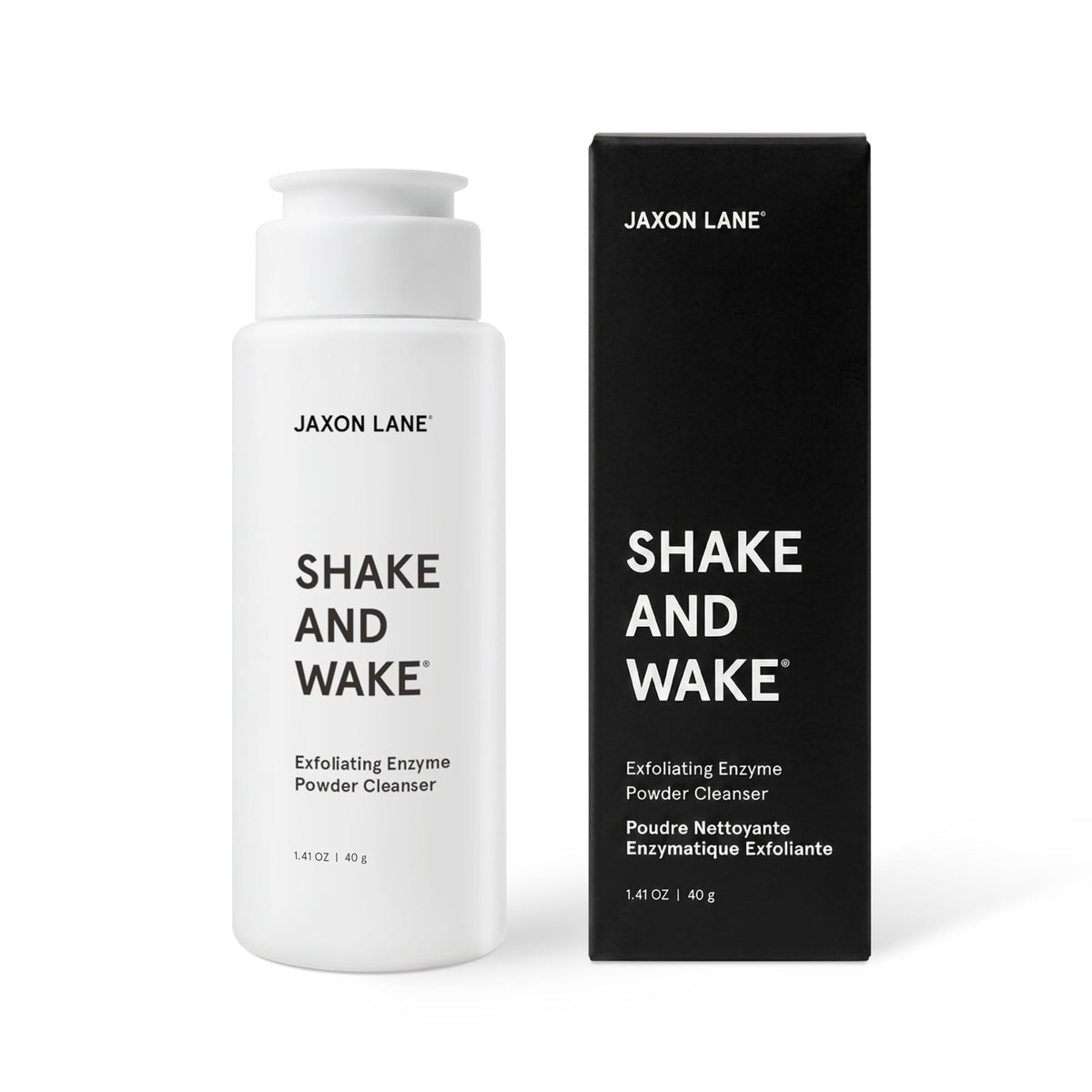JAXON LANE front jar view showing compact travel-ready cleanser