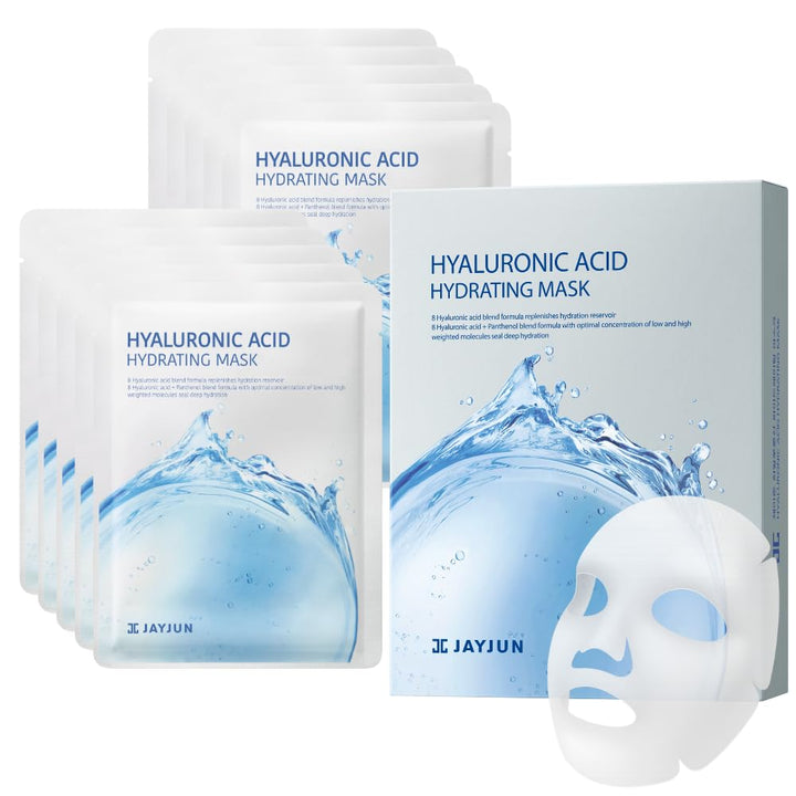 JAYJUN front packaging showing hydrating mask benefits