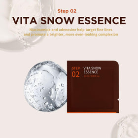 JAYJUN JJ Vita Snow Essence on hand highlighting lightweight absorption