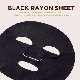 JAYJUN JJ sheet mask on model face showing even coverage and comfort