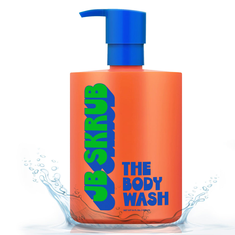 JB SKRUB front packaging showing bottle and citrus label for clear product identification