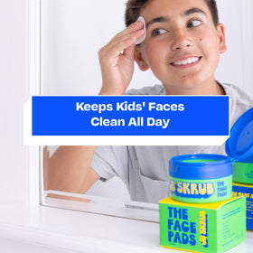 JB SKRUB teen using pad after sports showing cooling refresh benefit