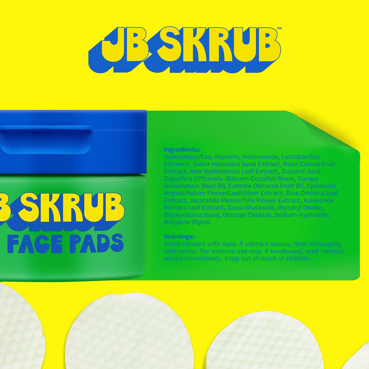 JB SKRUB close-up of pad texture highlighting gentle fibers