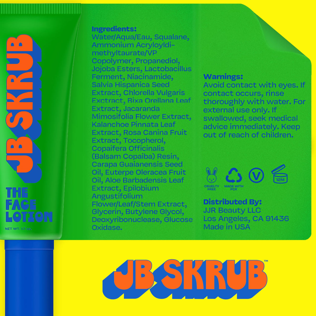 JB SKRUB texture close-up displaying lightweight moisture