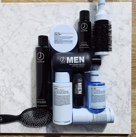 J Beverly Hills pump dispensing shampoo for easy, controlled use